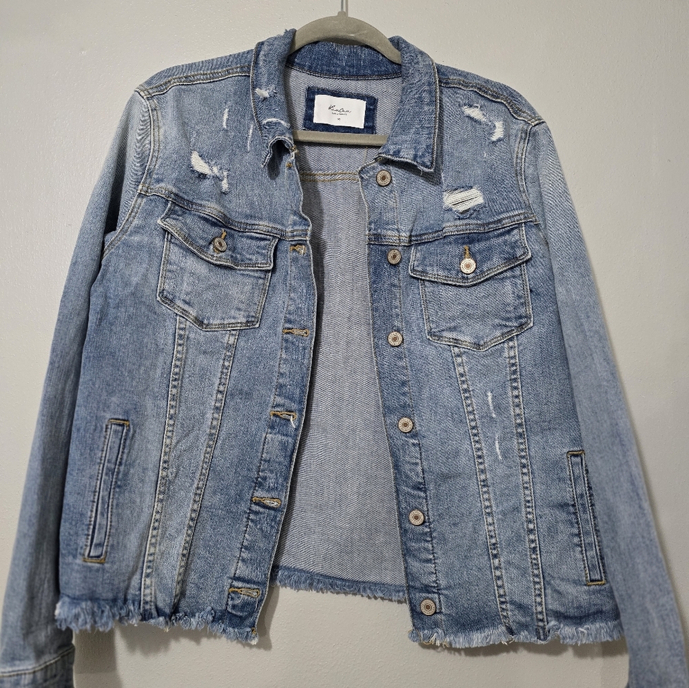 Kancan distressed jean jacket